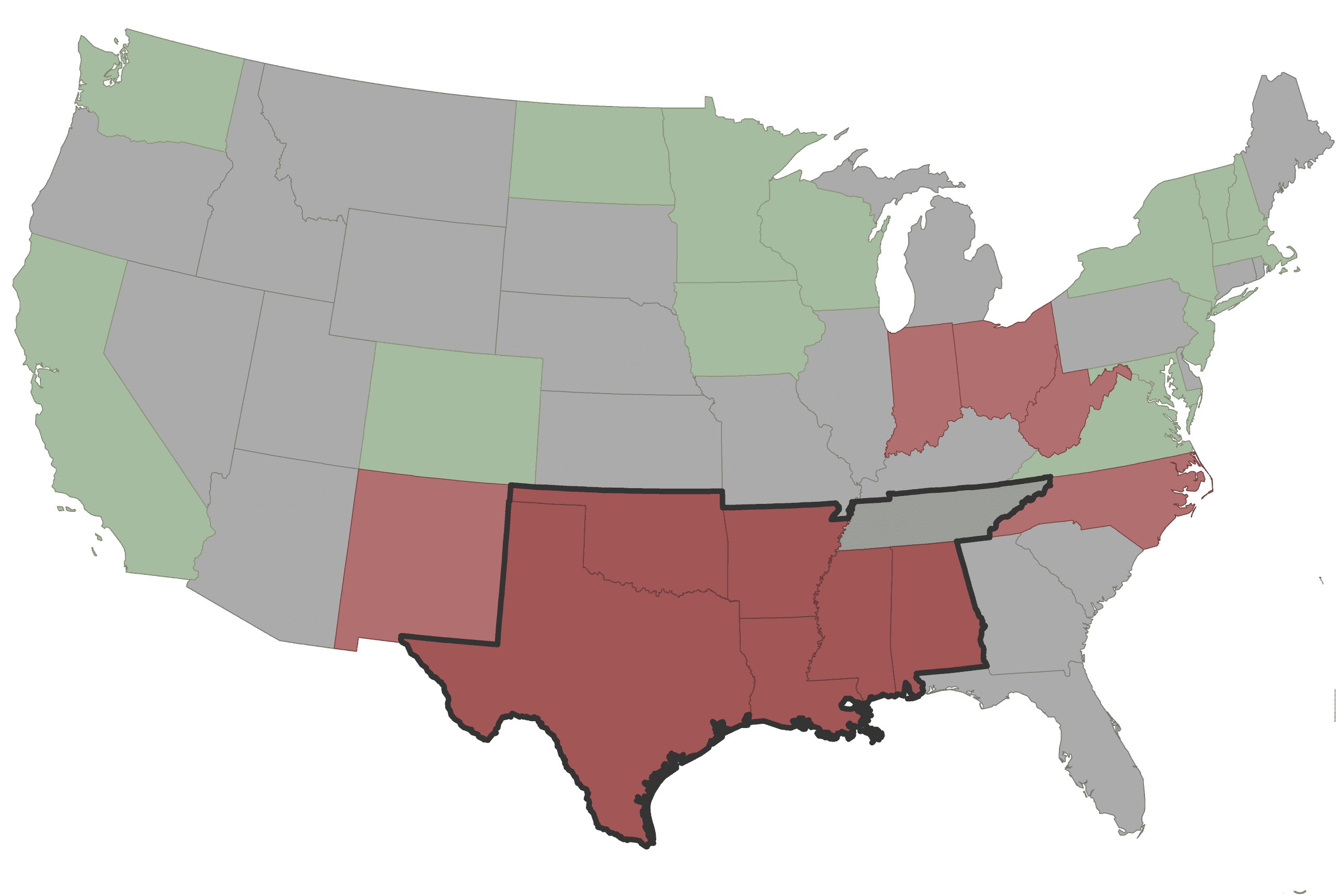 Estados del país con inseguridad alimentaria
